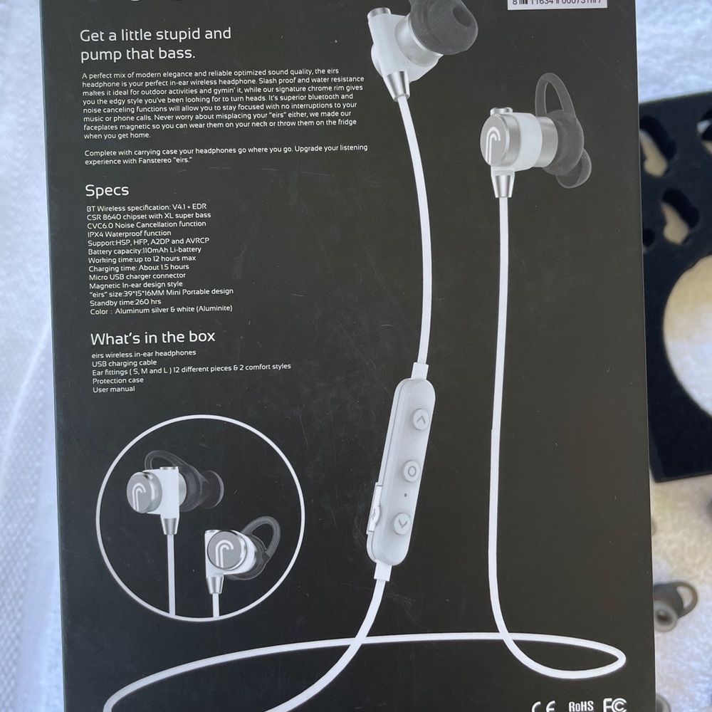 Fanstereo wireless headphones waterproof